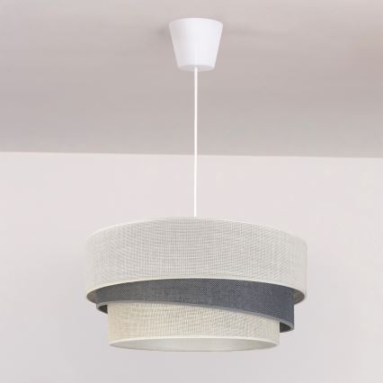 Brilagi - TRIO Cable Pendant Light 1x E27/60W/230V, diam. 40 cm, Cream/Grey