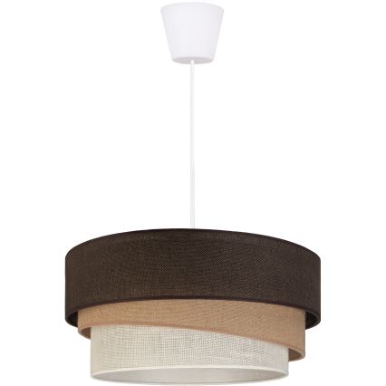 Brilagi - TRIO cable pendant light 1xE27/60W/230V, Ø 40 cm, brown/beige/white