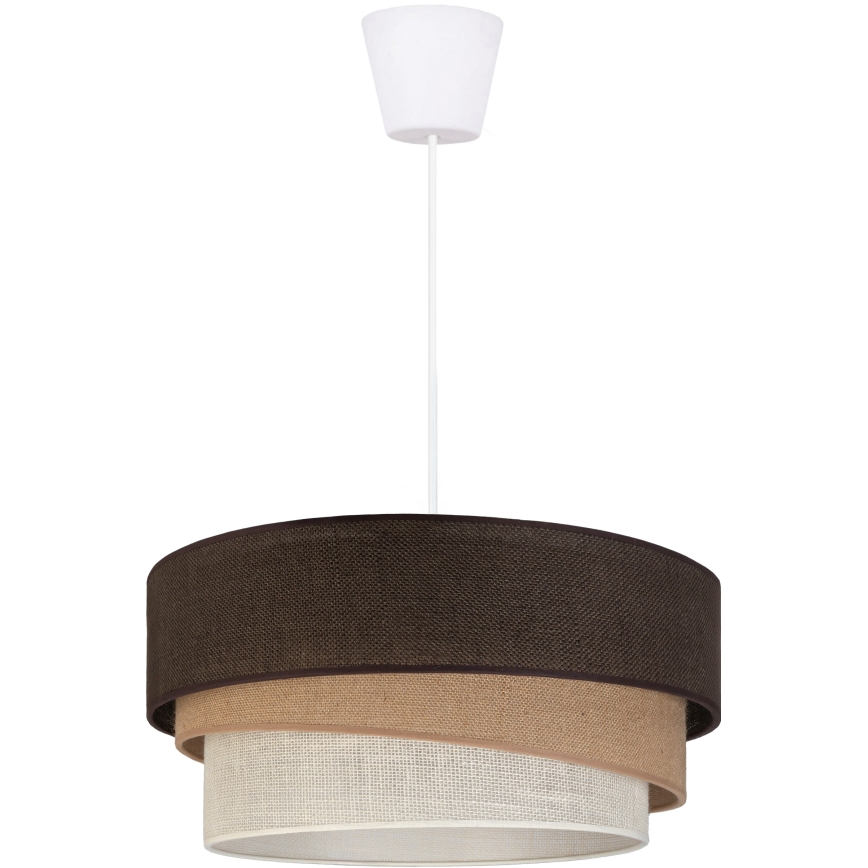 Brilagi - TRIO cable pendant light 1xE27/60W/230V, Ø 40 cm, brown/beige/white
