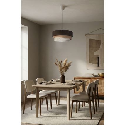 Brilagi - TRIO cable pendant light 1xE27/60W/230V, Ø 40 cm, brown/beige/white