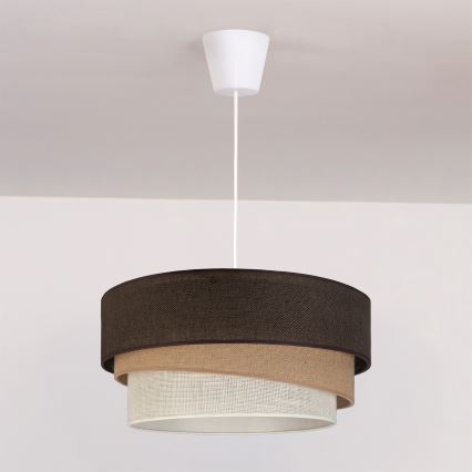Brilagi - TRIO cable pendant light 1xE27/60W/230V, Ø 40 cm, brown/beige/white