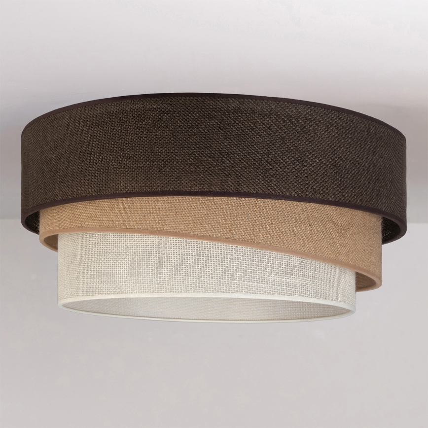 Brilagi - TRIO Ceiling Light 1xE27/60W/230V Ø 40 cm Brown/Beige/White