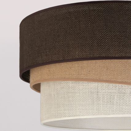 Brilagi - TRIO Ceiling Light 1xE27/60W/230V Ø 40 cm Brown/Beige/White