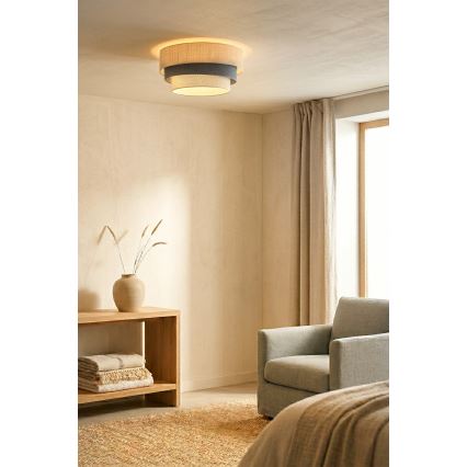 Brilagi - TRIO Ceiling Light 1xE27/60W/230V, Ø 40 cm, Cream/Grey