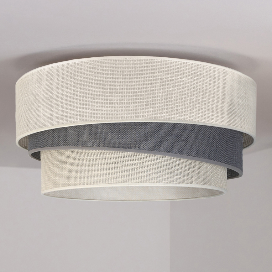 Brilagi - TRIO Ceiling Light 1xE27/60W/230V, Ø 40 cm, Cream/Grey