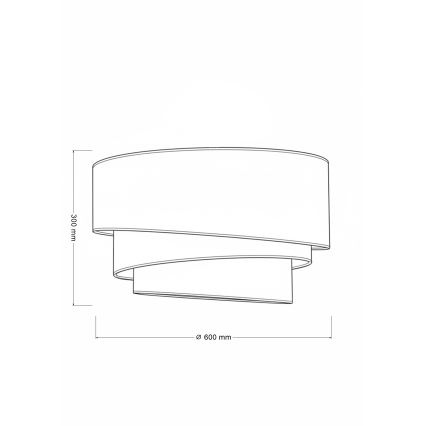 Brilagi - TRIO Ceiling Light 3xE27/60W/230V Ø 60 cm brown/beige/white