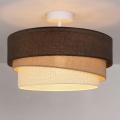 Brilagi - TRIO Flush-mounted ceiling light 1xE27/60W/230V Ø 40 cm brown/beige/white