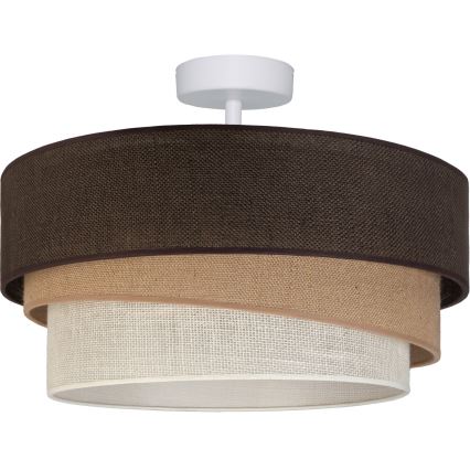 Brilagi - TRIO Flush-mounted ceiling light 1xE27/60W/230V Ø 40 cm brown/beige/white