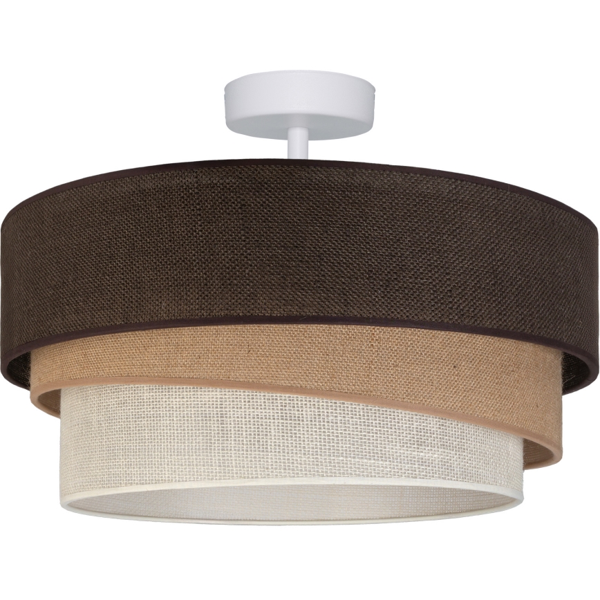Brilagi - TRIO Flush-mounted ceiling light 1xE27/60W/230V Ø 40 cm brown/beige/white