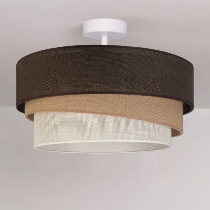 Brilagi - TRIO Flush-mounted ceiling light 1xE27/60W/230V Ø 40 cm brown/beige/white