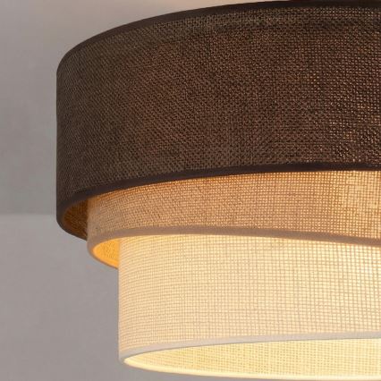 Brilagi - TRIO Flush-mounted ceiling light 1xE27/60W/230V Ø 40 cm brown/beige/white