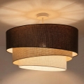 BRILAGI - TRIO Surface-Mounted Ceiling Light 3xE27/60W/230V Ø 60 cm Brown/Beige/White