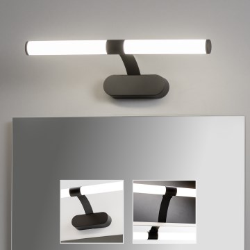 Brilagi - TUBEO 2-in-1 LED Bathroom Mirror Light, 6 W/230 V, 40 cm, IP44, Black
