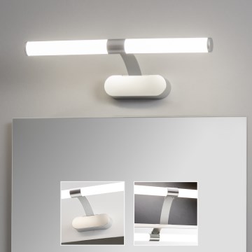 Brilagi - TUBEO 2-in-1 LED Bathroom Mirror Light, 6W, 230V, 40 cm, IP44, Silver