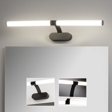 Brilagi - TUBEO 2-in-1 LED Bathroom Mirror Light LED/8W/230V 60 cm IP44 Black