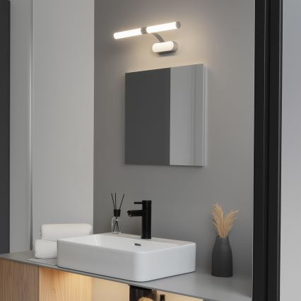Brilagi - TUBEO 2-in-1 LED Bathroom Mirror Light, 6W, 230V, 40 cm, IP44, Silver