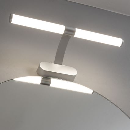 Brilagi - TUBEO 2-in-1 LED Bathroom Mirror Light, 6W, 230V, 40 cm, IP44, Silver
