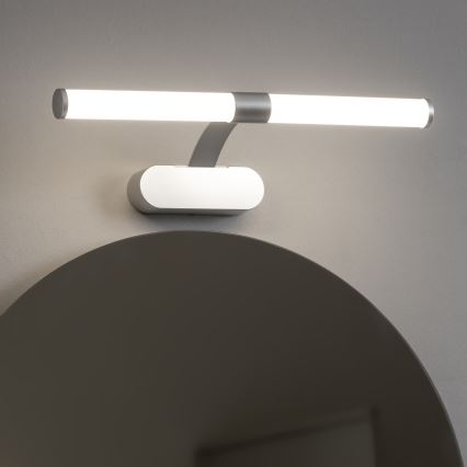 Brilagi - TUBEO 2-in-1 LED Bathroom Mirror Light, 6W, 230V, 40 cm, IP44, Silver