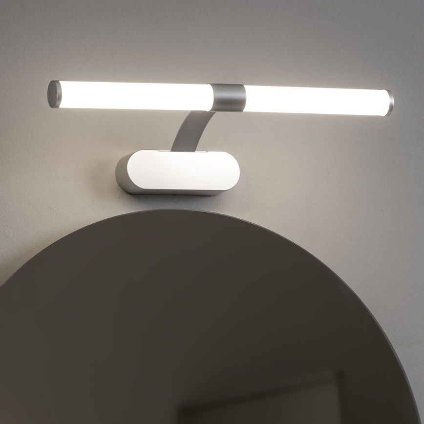 Brilagi - TUBEO 2-in-1 LED Bathroom Mirror Light, 6W, 230V, 40 cm, IP44, Silver