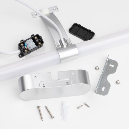 Brilagi - TUBEO 2-in-1 LED Bathroom Mirror Light, 6W, 230V, 40 cm, IP44, Silver
