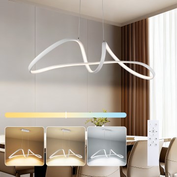 Brilagi - TWISTER Dimmable LED Cable Pendant Light LED/60W/230V 3000-6000K White + Remote Control