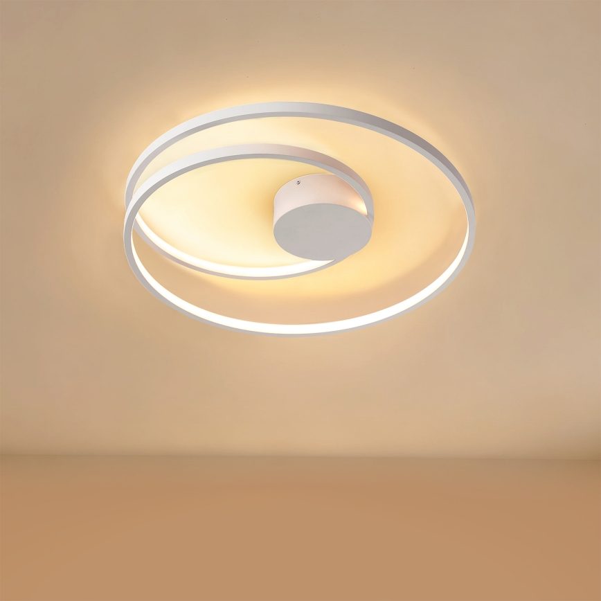 Brilagi - TWISTER LED Dimmable Ceiling Light LED/48W/230V 3000–6000K, diameter 50 cm, white + remote control