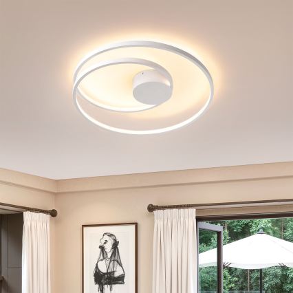 Brilagi - TWISTER LED Dimmable Ceiling Light LED/48W/230V 3000–6000K, diameter 50 cm, white + remote control