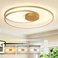 Brilagi - TWISTER Dimmable LED Ceiling Light LED/105W/230V 3000-6000K Ø 100 cm Gold + Remote Control