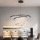 Brilagi - TWISTER LED Dimmable Cable Pendant LED/105W/230V 3000–6000K Ø 100 cm Black + Remote Control