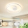 Brilagi - TWISTER LED Dimmable Ceiling Light LED/48W/230V 3000–6000K, diameter 50 cm, white + remote control