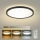 Brilagi - ULTRA SLIM Dimmable LED Ceiling Light LED/24W/230V 2700-6500K Ø 42 cm Black + Remote Control