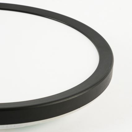 Brilagi - ULTRA SLIM Dimmable LED Ceiling Light LED/24W/230V 2700-6500K Ø 42 cm Black + Remote Control