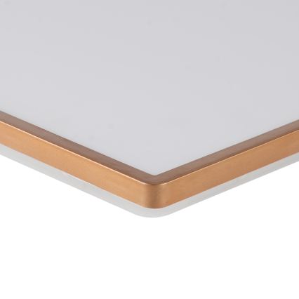 Brilagi - ULTRA SLIM LED Bathroom Ceiling Light LED/18W/230V 30x30 cm rose gold IP54