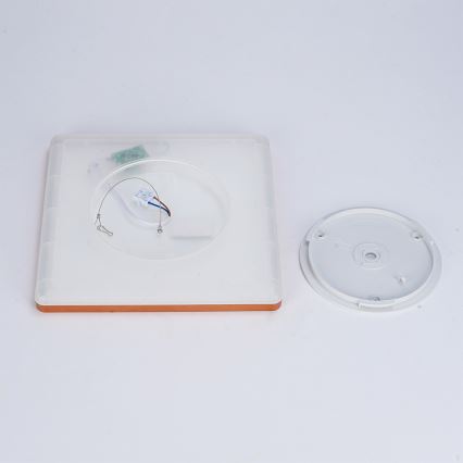 Brilagi - ULTRA SLIM LED Bathroom Ceiling Light LED/18W/230V 30x30 cm rose gold IP54