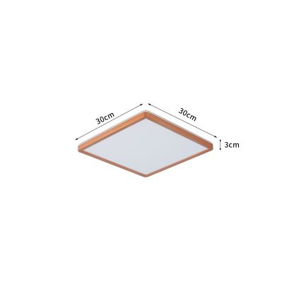 Brilagi - ULTRA SLIM LED Bathroom Ceiling Light LED/18W/230V 30x30 cm rose gold IP54