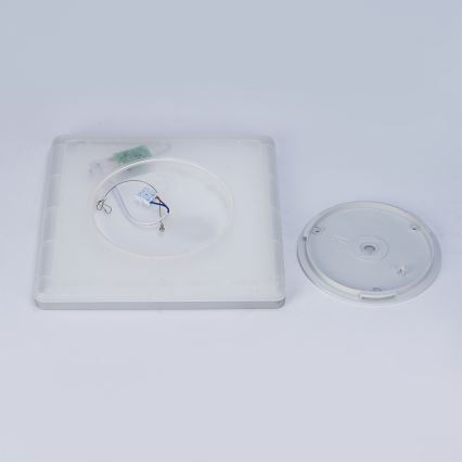 Brilagi - LED Bathroom Ceiling Light ULTRA SLIM LED/18W/230V 30x30 cm Silver IP54