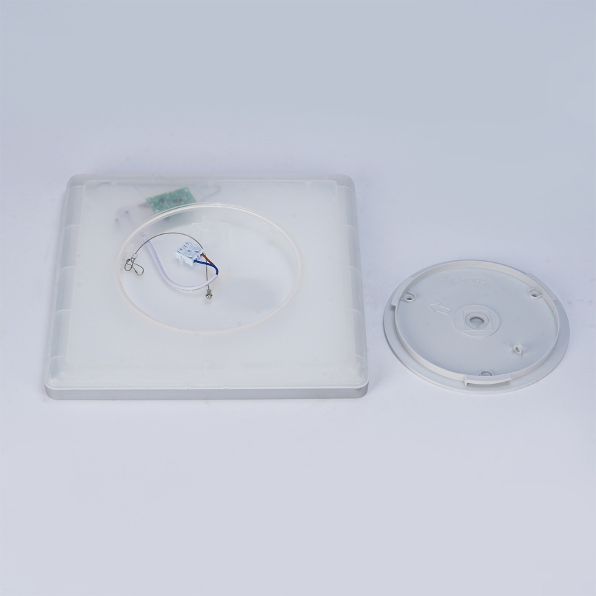 Brilagi - LED Bathroom Ceiling Light ULTRA SLIM LED/18W/230V 30x30 cm Silver IP54