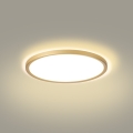 Brilagi - ULTRA SLIM LED Bathroom Ceiling Light, 18W/230V, Ø 30 cm, Gold, IP54