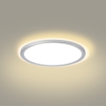 Brilagi - ULTRA SLIM LED Bathroom Ceiling Light 18W/230V Ø 30 cm Silver IP54