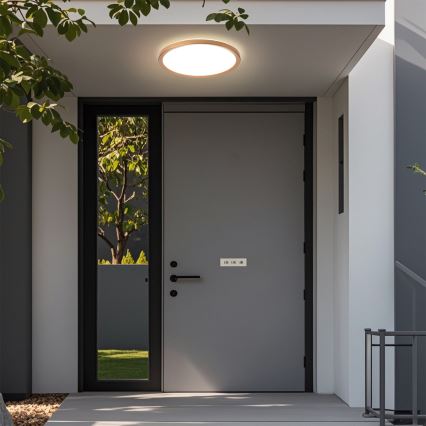 Brilagi - LED Bathroom Ceiling Light ULTRA SLIM LED/24W/230V Ø 42 cm Rose Gold IP54