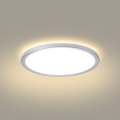 Brilagi - ULTRA SLIM LED Bathroom Ceiling Light LED/12W/230V Ø 22.5 cm Silver IP54