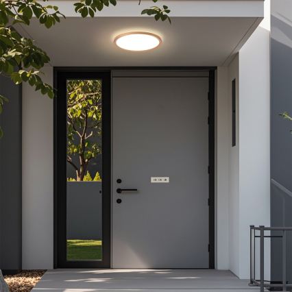 Brilagi - ULTRA SLIM LED Bathroom Ceiling Light, 18W/230V, Ø 30 cm, Rose Gold, IP54