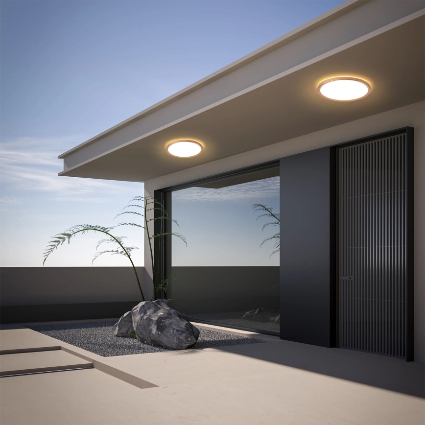 Brilagi - ULTRA SLIM LED Bathroom Ceiling Light, 18W/230V, Ø 30 cm, Rose Gold, IP54