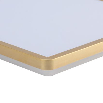 Brilagi - LED Bathroom Ceiling Light ULTRA SLIM LED/18W/230V 30x30 cm Gold IP54