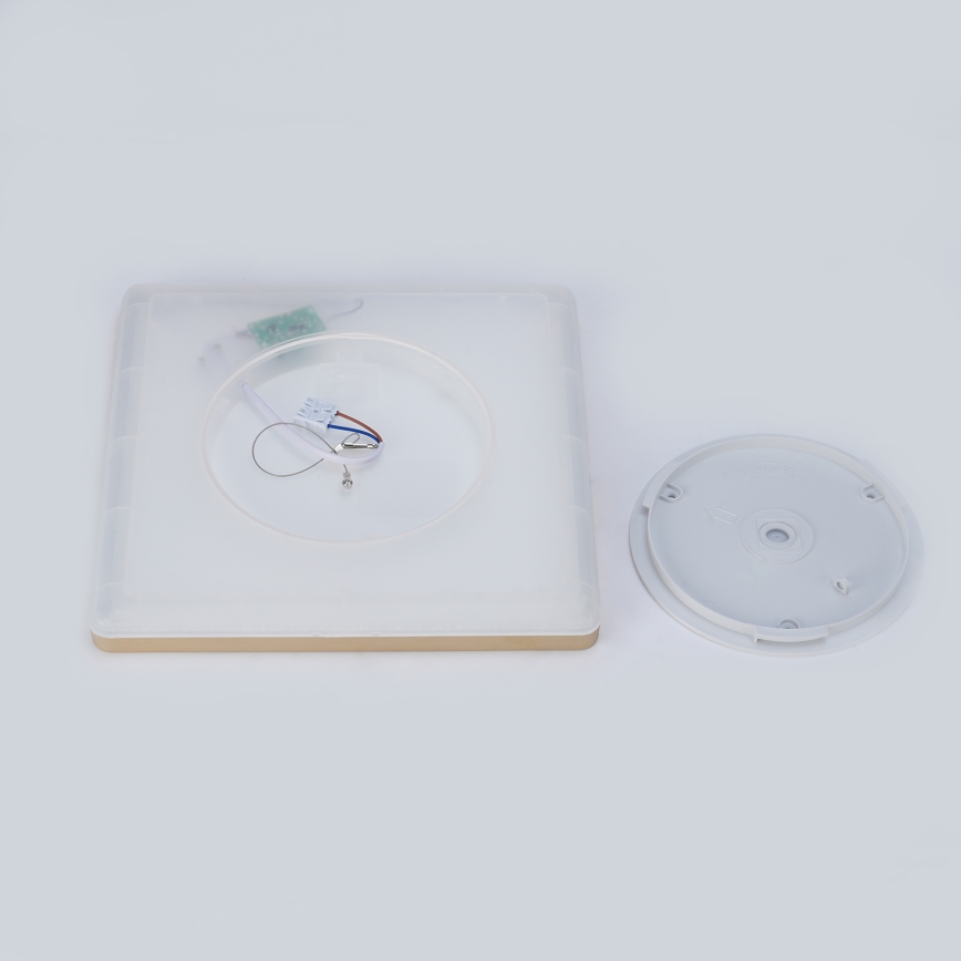 Brilagi - LED Bathroom Ceiling Light ULTRA SLIM LED/18W/230V 30x30 cm Gold IP54