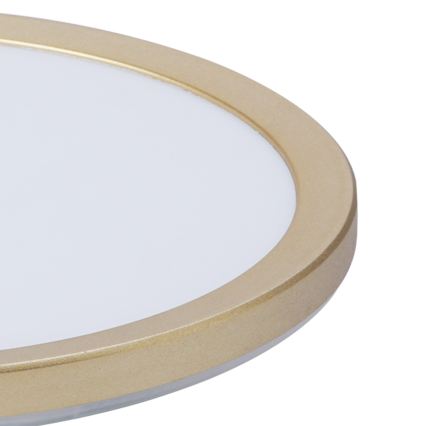 Brilagi - ULTRA SLIM LED Bathroom Ceiling Light 24W/230V Ø 42 cm Gold IP54