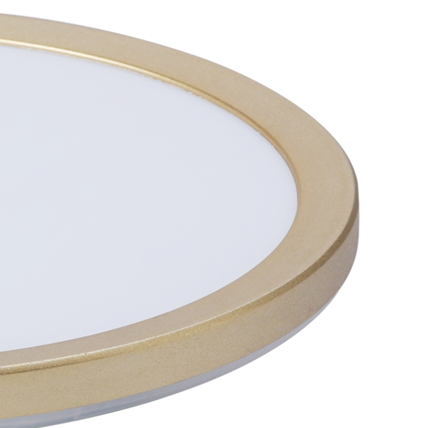 Brilagi - ULTRA SLIM LED Bathroom Ceiling Light 24W/230V Ø 42 cm Gold IP54