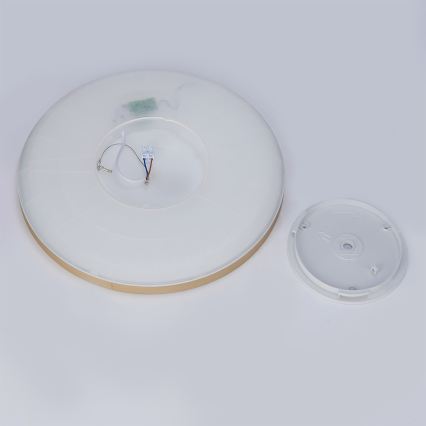 Brilagi - ULTRA SLIM LED Bathroom Ceiling Light 24W/230V Ø 42 cm Gold IP54