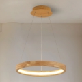 Brilagi - UMEA WOOD cable-suspended LED pendant, 30W/230V, Ø 40 cm, wood