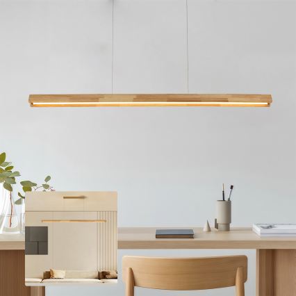 Brilagi - UMEA WOOD LED Cable Pendant, 40W/230V, 150 cm, Wood